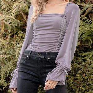 Free People -  Long Sleeve Bodysuit XS